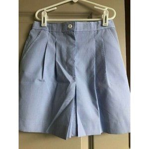 NWT Mills Uniform Girl's Light Blue White Skort / Skirt Sz 8